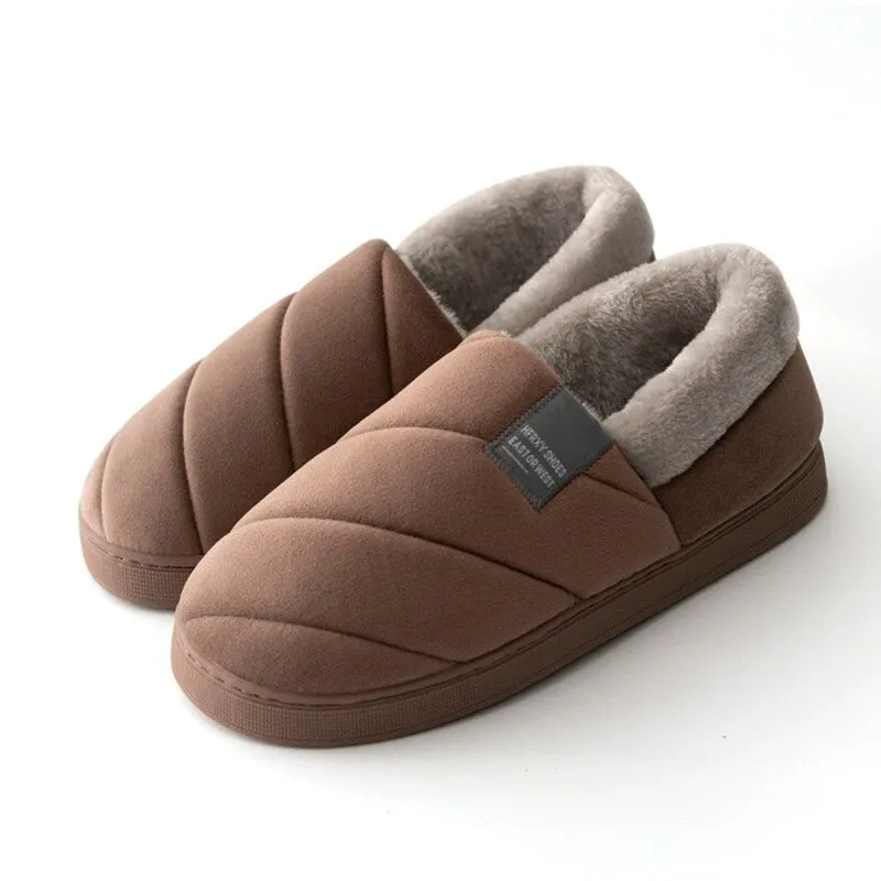 Cuzcare Men Women Slippers Plush Soft Fur Lined Slides