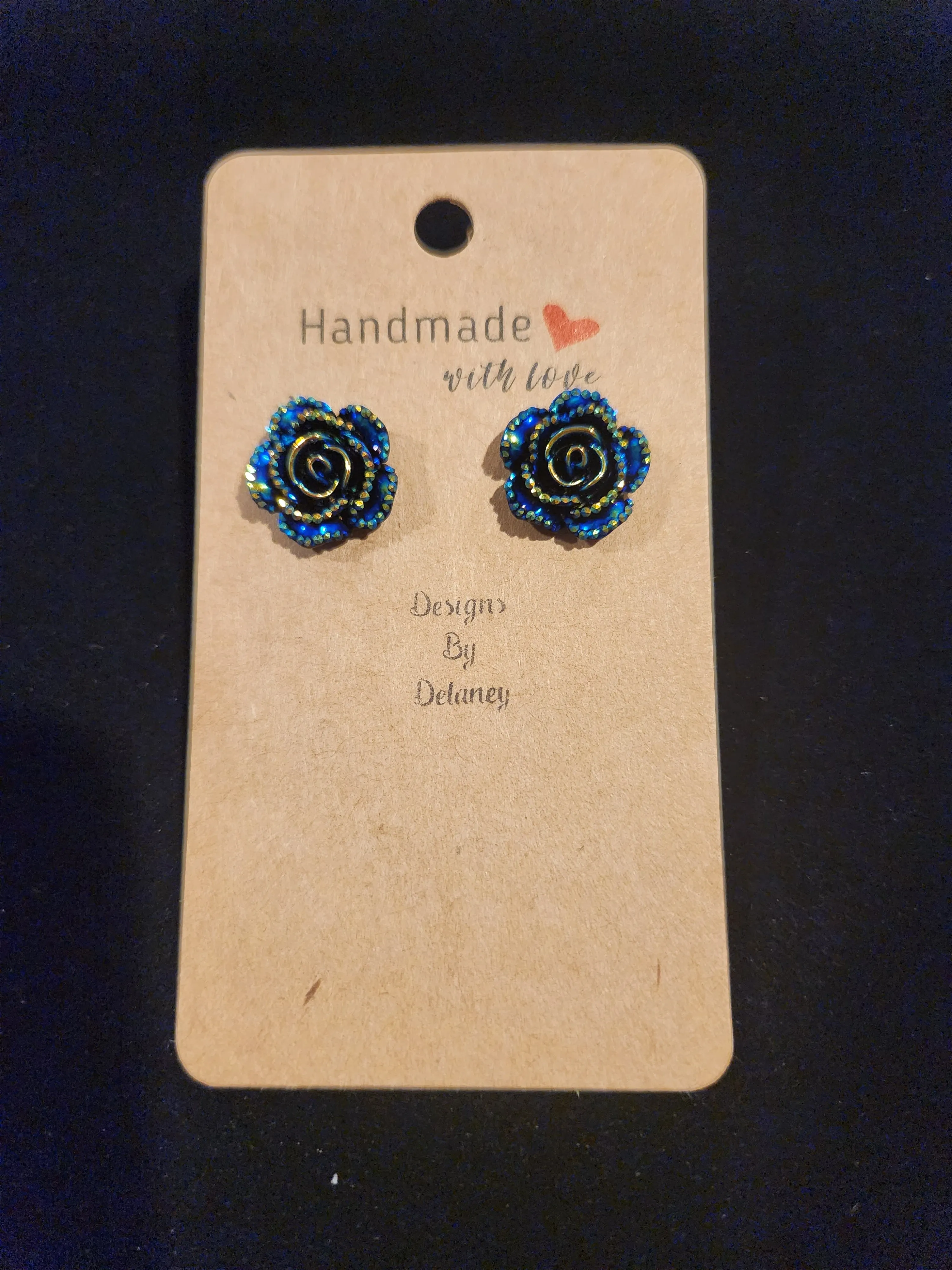 Galaxy Rose Studs