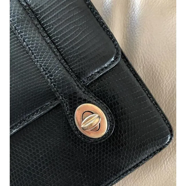 Gucci Box Skin Lunch Style With Midnight Bluebamboo Handle Lizardsnakeskin Satchel