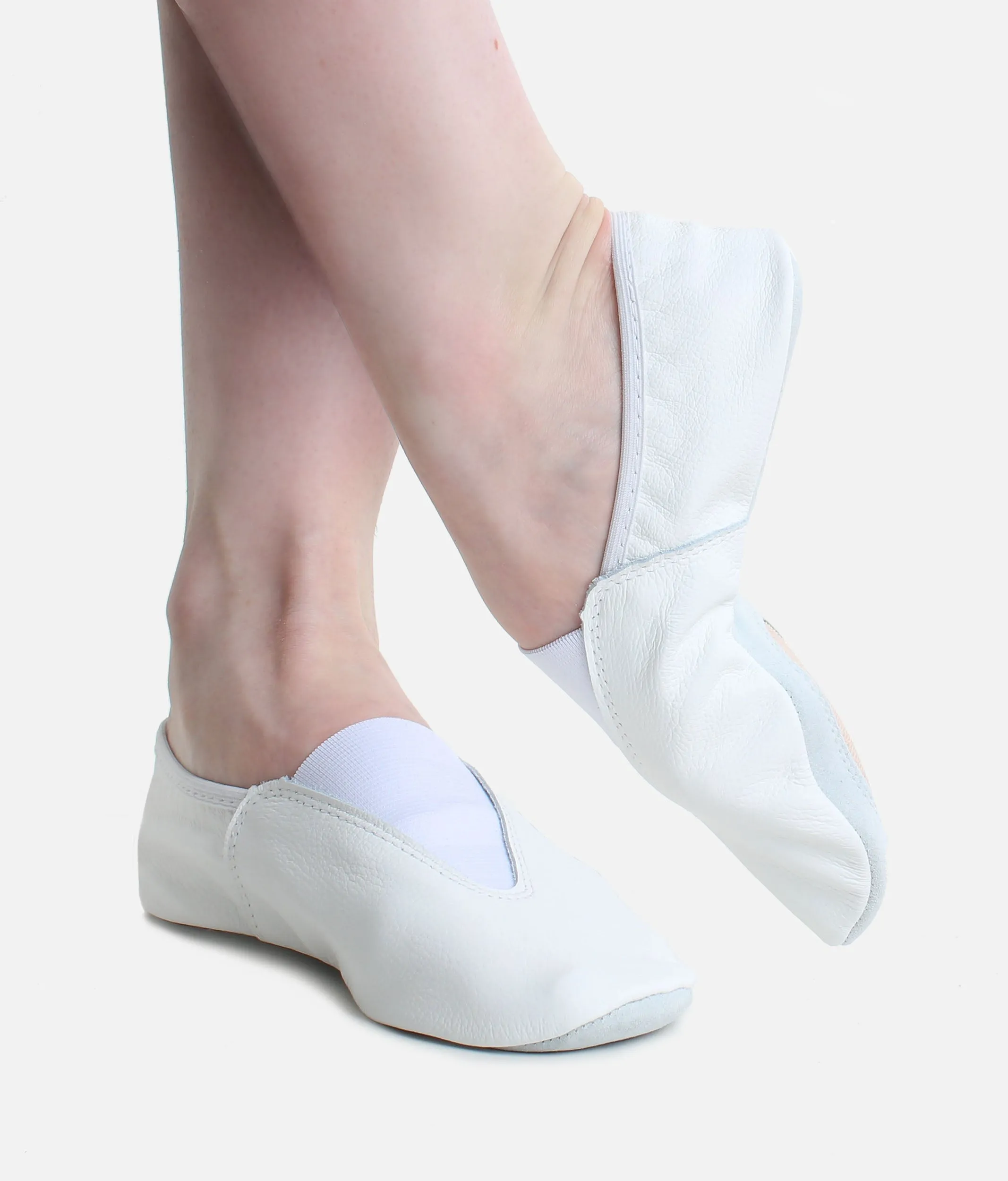 Lux Leather Rhythmic Gymnastics Shoes - Mixed Sole Grip