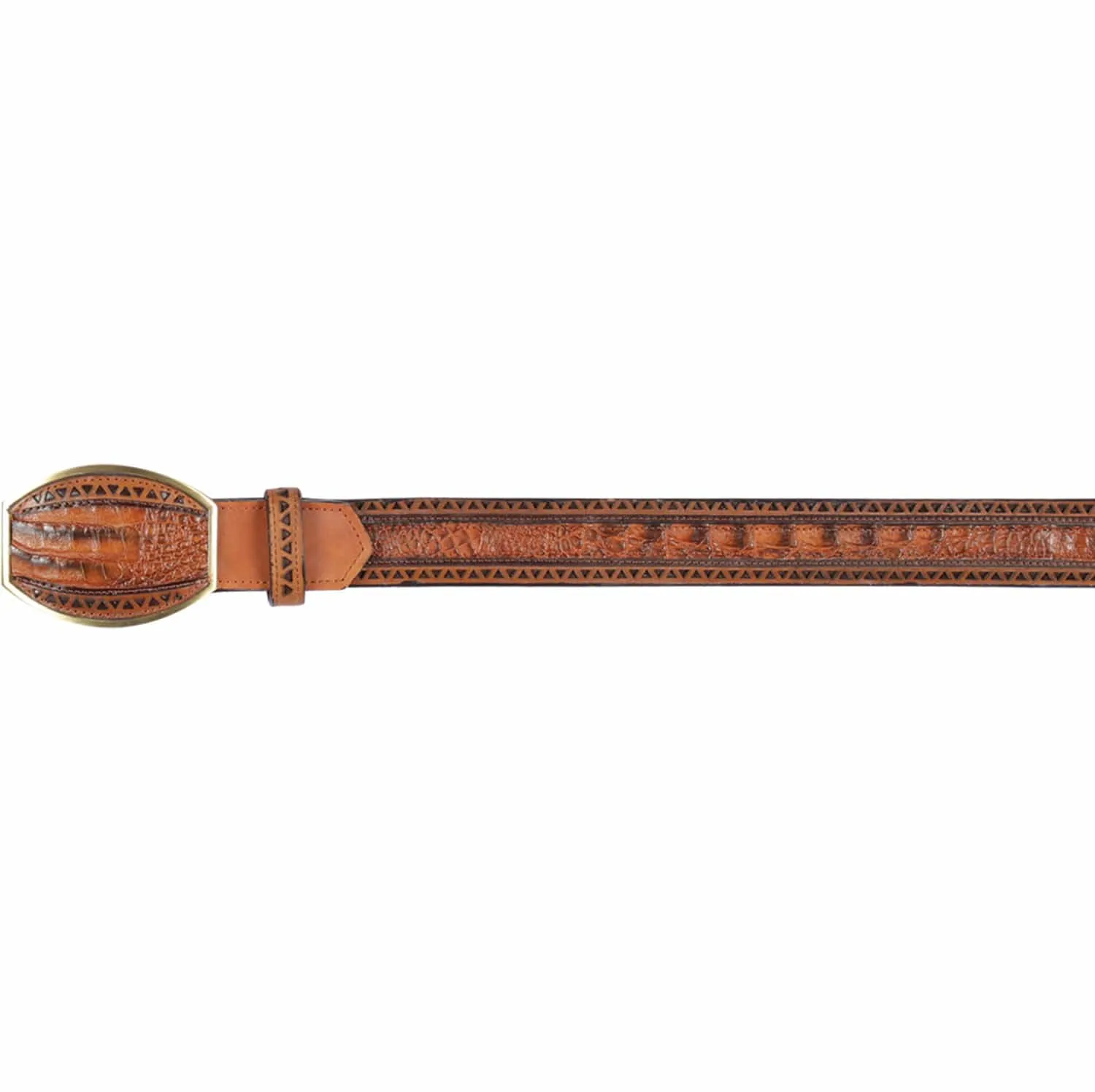 Men's Los altos Caiman Belly Laser Design Casual Belt C24U8251