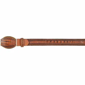 Men's Los altos Caiman Belly Laser Design Casual Belt C24U8251