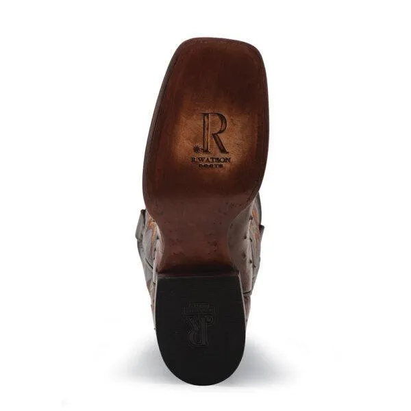 Men's R. Watson Full Quill Ostrich Wide Square 13″ RW4501-2