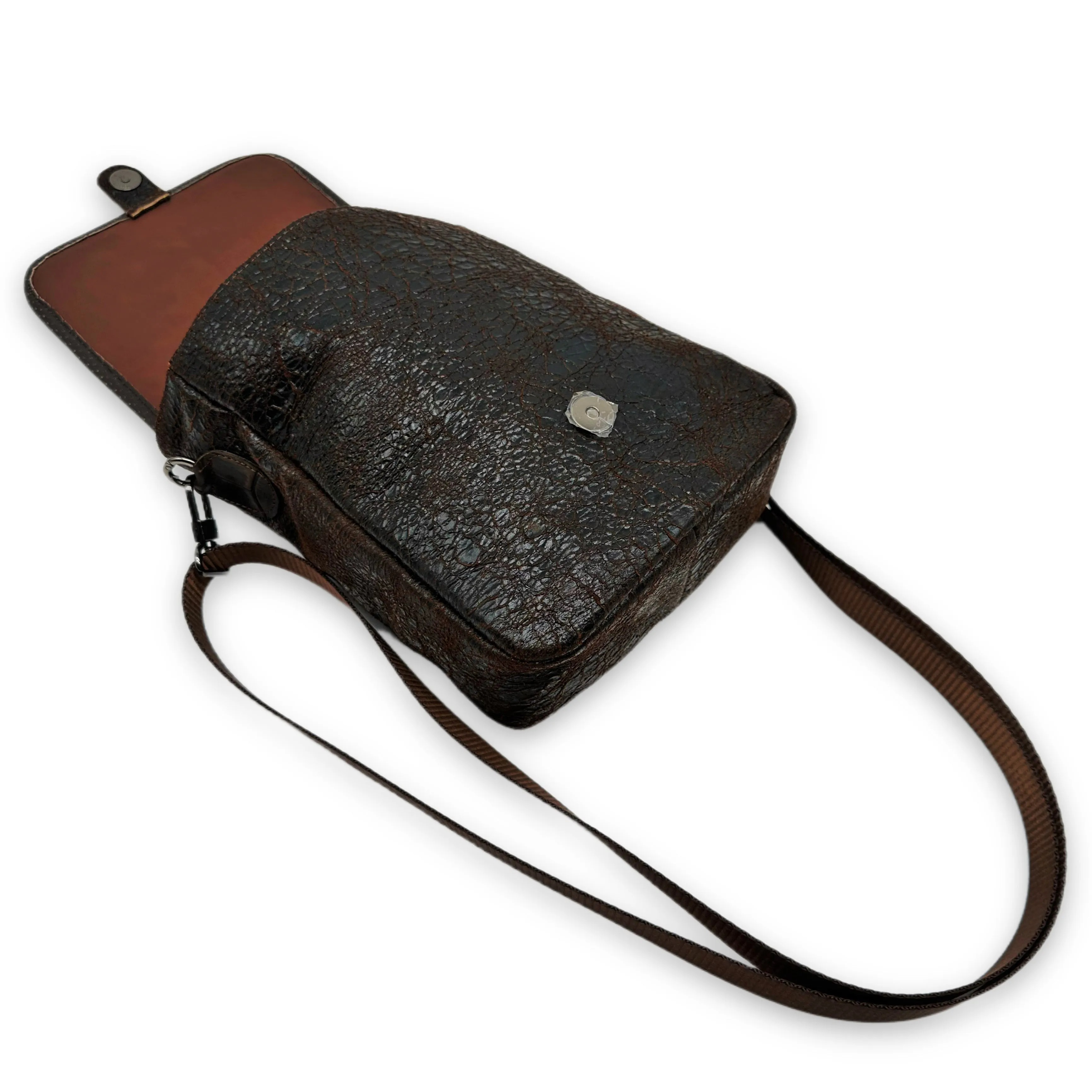 Nano Alligator Hornback Leather Concealed Carry Bag