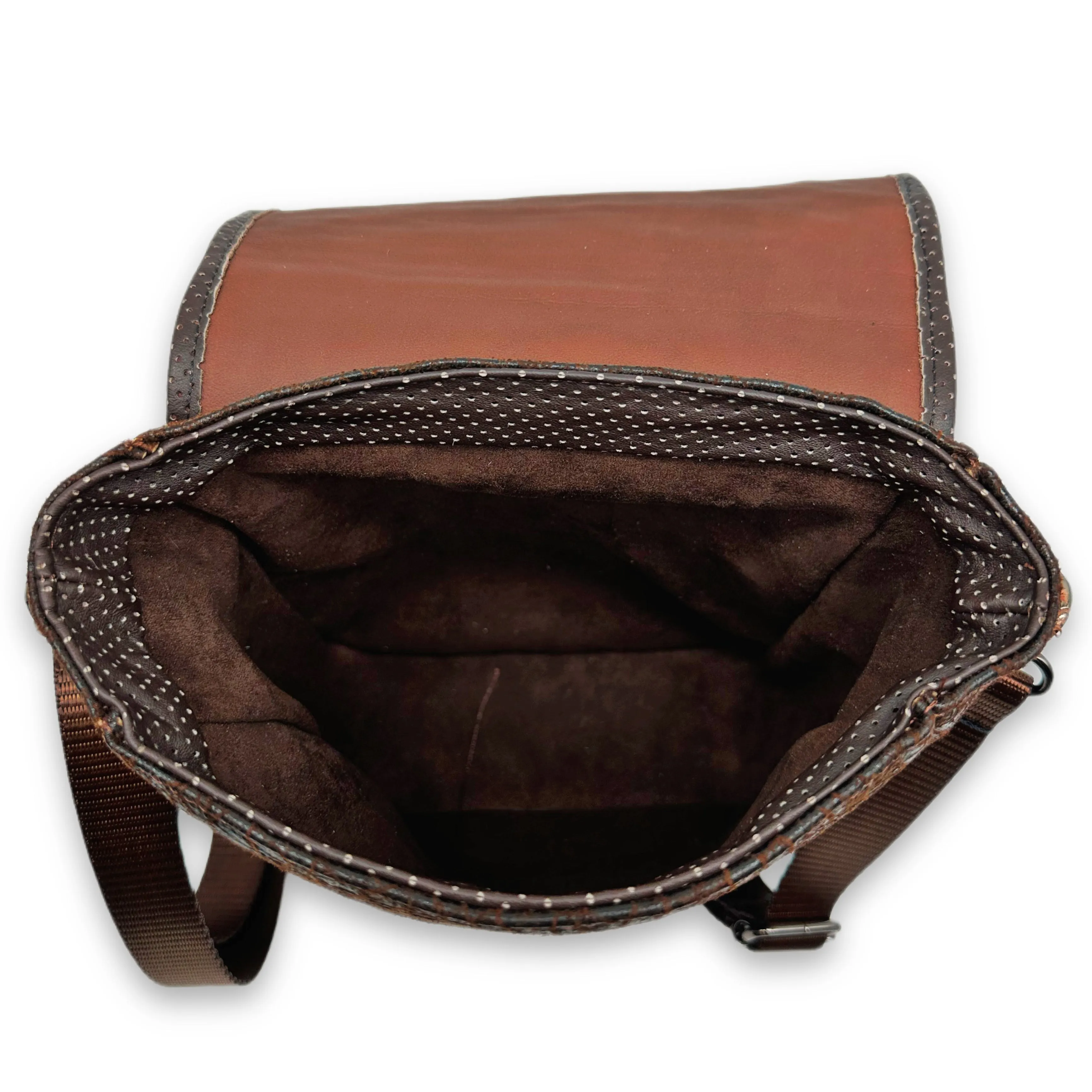 Nano Alligator Hornback Leather Concealed Carry Bag