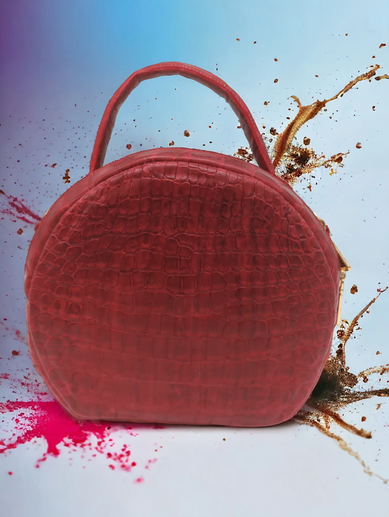 Red Scarlet Alligator Purse by Sobèk