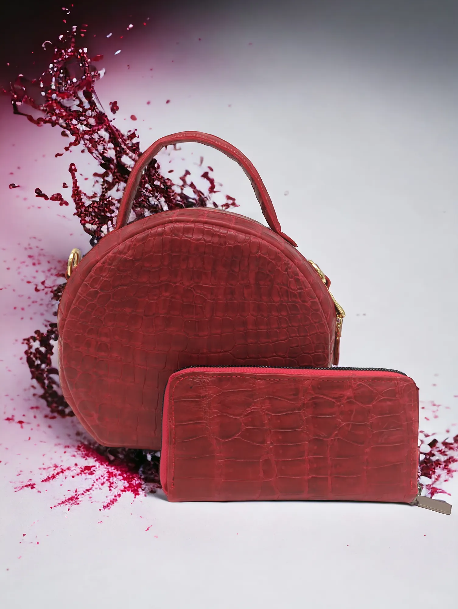 Red Scarlet Alligator Purse by Sobèk