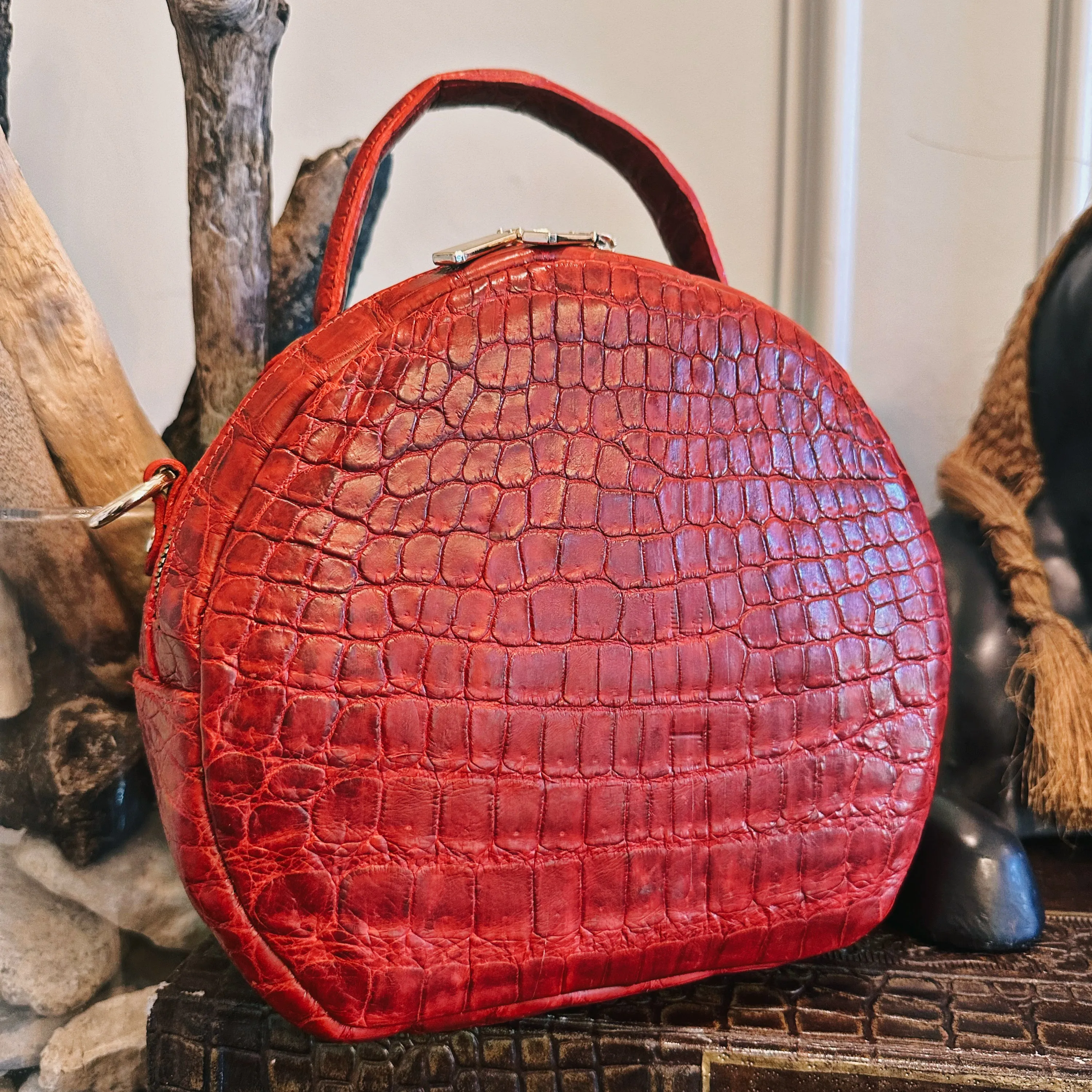 Red Scarlet Alligator Purse by Sobèk