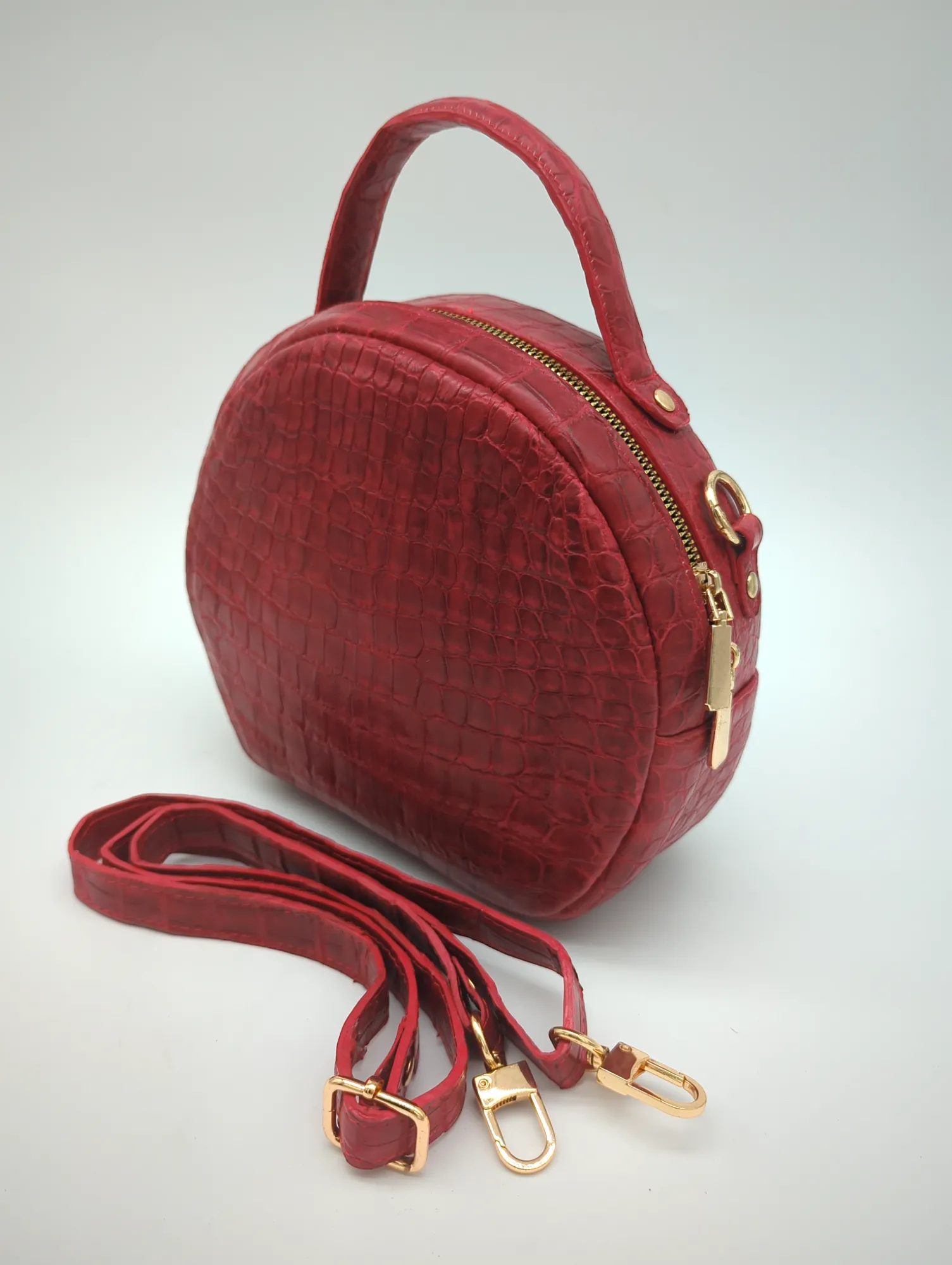 Red Scarlet Alligator Purse by Sobèk